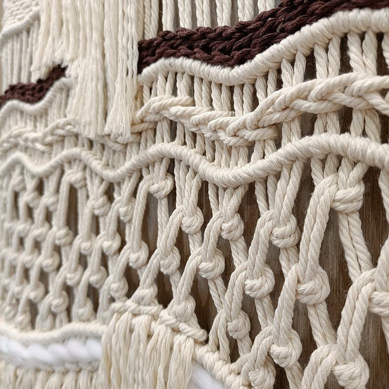 Wall Eco-friendly bohemian decor diy kit art high-end macrame wall hanging kit