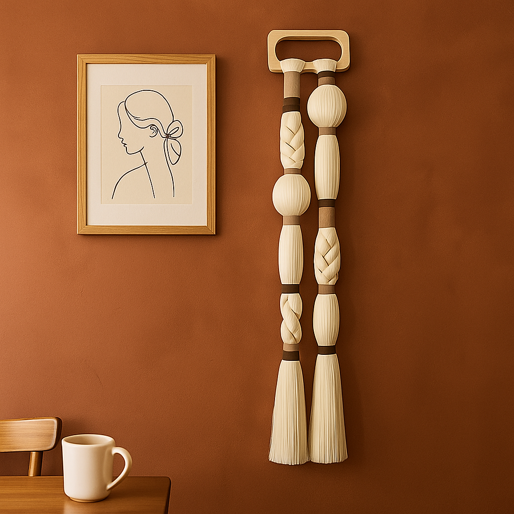 Eco-Friendly Macrame Wall Tapestry Handmade Braided Rope Bohemian Woven Wall Art for Home Office Hotel Decoration