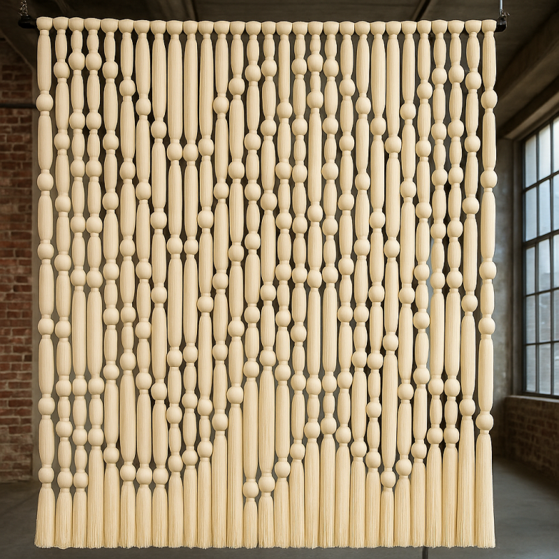 Premium Macrame Long Tassel Wall Hanging Fiber Art Bohemian Style Living Room Decor Hand-Woven Interior Ornaments for Home