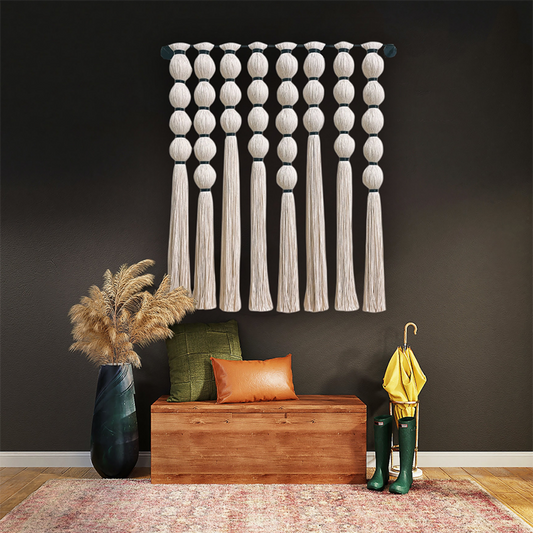 Boho Macrame Tassel Wall Hanging Decoration Handmade Modern Textile Art Interior Design Home Decor