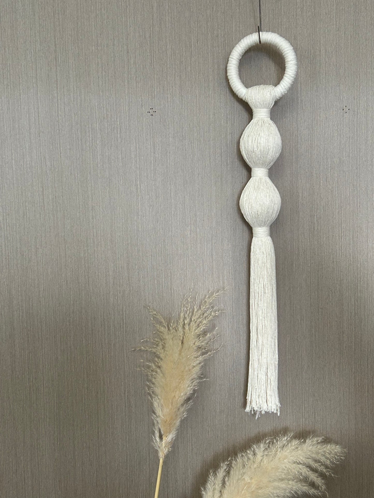 Wall Hangings Eco-friendly Hanging Macrame Wall Indoor and Outdoor Cotton Thread for Macrame Wooden Ring Home Decor