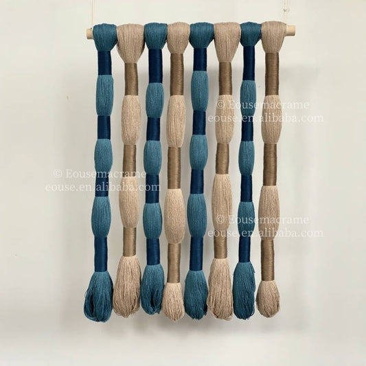 Custom Modern Art Hand-Woven Cotton Wall Hanging Interior Home Decoration for Hotel Living Room Bedroom Children's Room Birthday