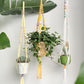 Factory direct sale hand-woven flower pot mesh bag gardening green plant pot plant hanging flower pot for home balcony decoration