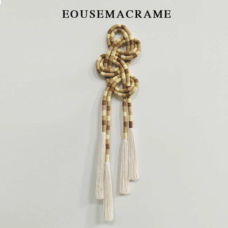 Bohemian Handmade Woven Macrame Wall Hanging Tapestry Curtains Natural Cotton Rope Wall Art Decor Wholesale Custom