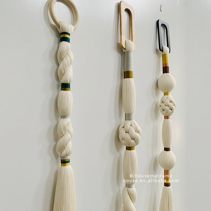 Unique Decor Object Knot Tassel Tapestry Macrame Bubble Wall Hangings Design Art Home Wall Decor for Home Luxury Gallery
