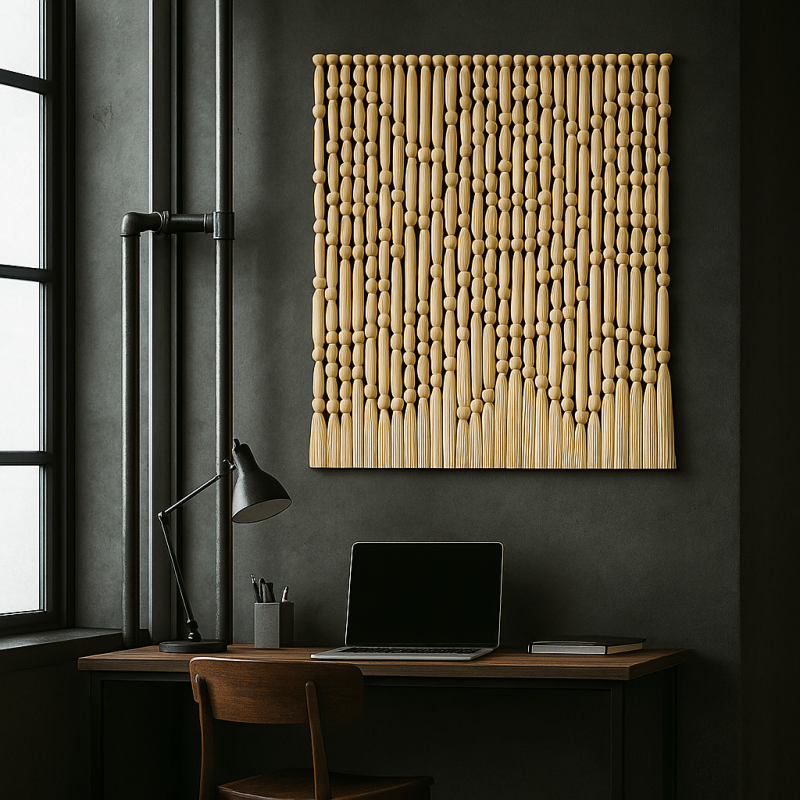 Premium Macrame Long Tassel Wall Hanging Fiber Art Bohemian Style Living Room Decor Hand-Woven Interior Ornaments for Home