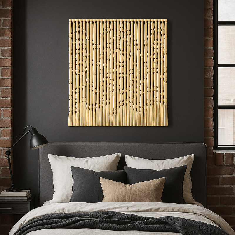 Premium Macrame Long Tassel Wall Hanging Fiber Art Bohemian Style Living Room Decor Hand-Woven Interior Ornaments for Home