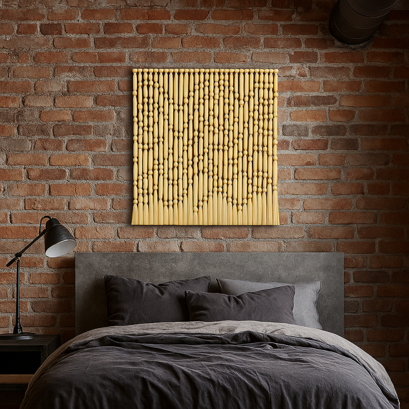 Premium Macrame Long Tassel Wall Hanging Fiber Art Bohemian Style Living Room Decor Hand-Woven Interior Ornaments for Home