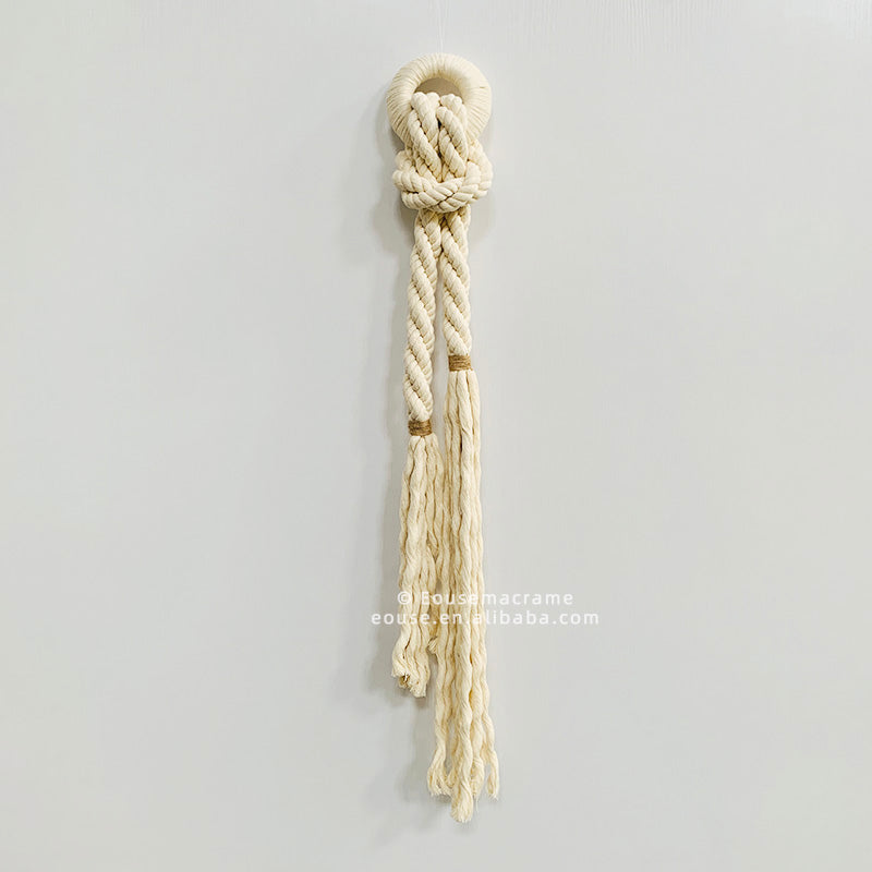 Short Rope Sculpture Decorative Knots Tassel Tapestry Macrame Bubble Wall Hangings Design Art Home Wall Decor for Home Luxury