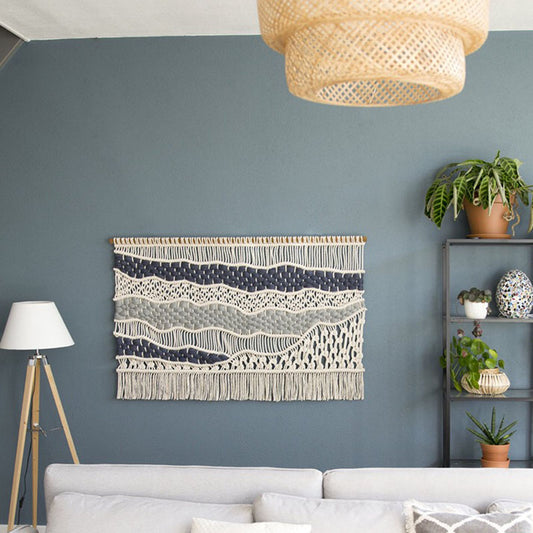 Wall decorations for home elephant rainbow macrame handmade woven wall hanging home decor