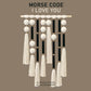 Eouse new large boho macrame Morse code I LOVE YOU wall hanging large macrame wall hanging buy home decor