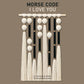 Eouse new large boho macrame Morse code I LOVE YOU wall hanging large macrame wall hanging buy home decor