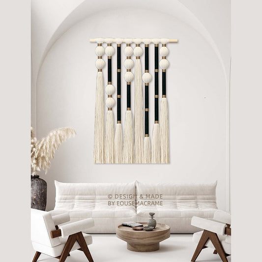 Eouse new large boho macrame Morse code I LOVE YOU wall hanging large macrame wall hanging buy home decor