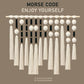 Eouse New design macrame wall hanging with Morsecode enjoy yourself,100*80cm Black gold Morsecode boho wall hanging decorations